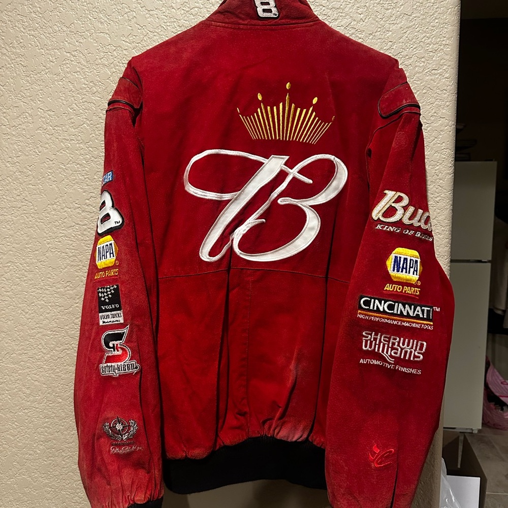 Budweiser Red NASCAR Racing Jacket - Picture 3 of 4